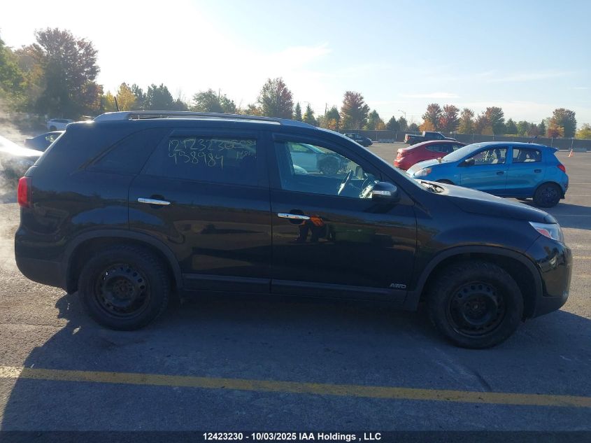 2014 Kia Sorento Lx V6 VIN: 5XYKTDA74EG458984 Lot: 12423230