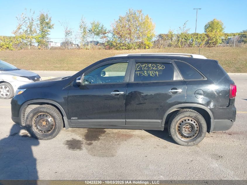 2014 Kia Sorento Lx V6 VIN: 5XYKTDA74EG458984 Lot: 12423230