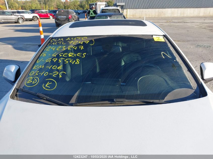 2018 BMW 4 Series VIN: WBA4J3C56JBG95548 Lot: 12423247