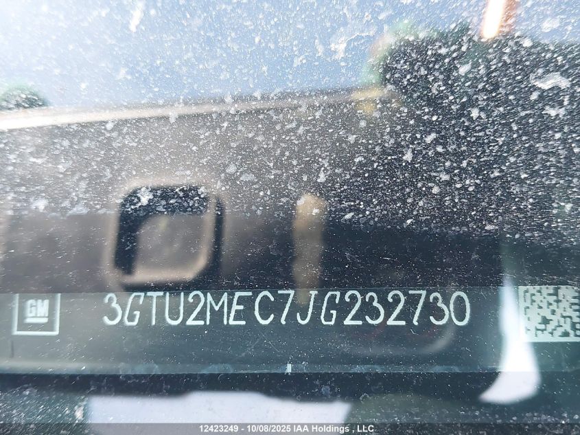 2018 GMC Sierra K1500 Sle VIN: 3GTU2MEC7JG232730 Lot: 12423249