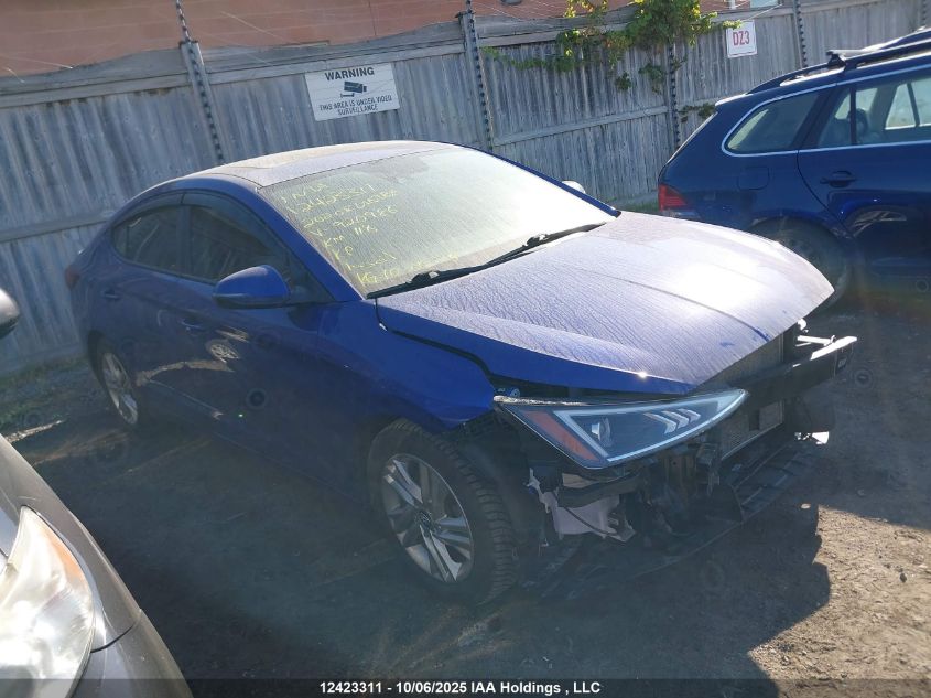 2020 Hyundai Elantra VIN: KMHD84LFXLU920986 Lot: 12423311