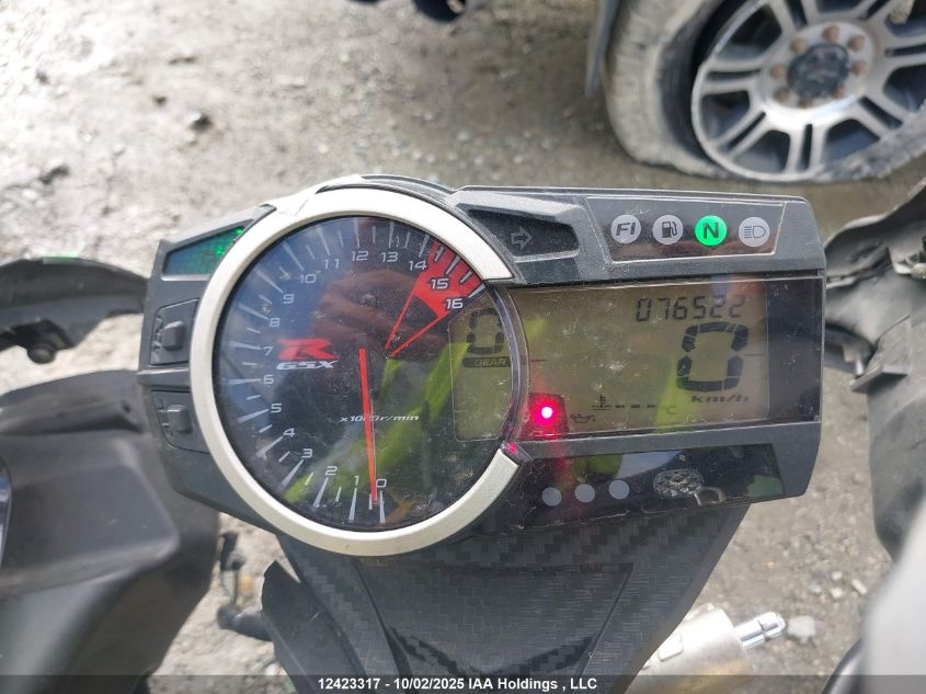 2013 Suzuki Gsx-R750 VIN: JS1GR7MA9D2101932 Lot: 12423317