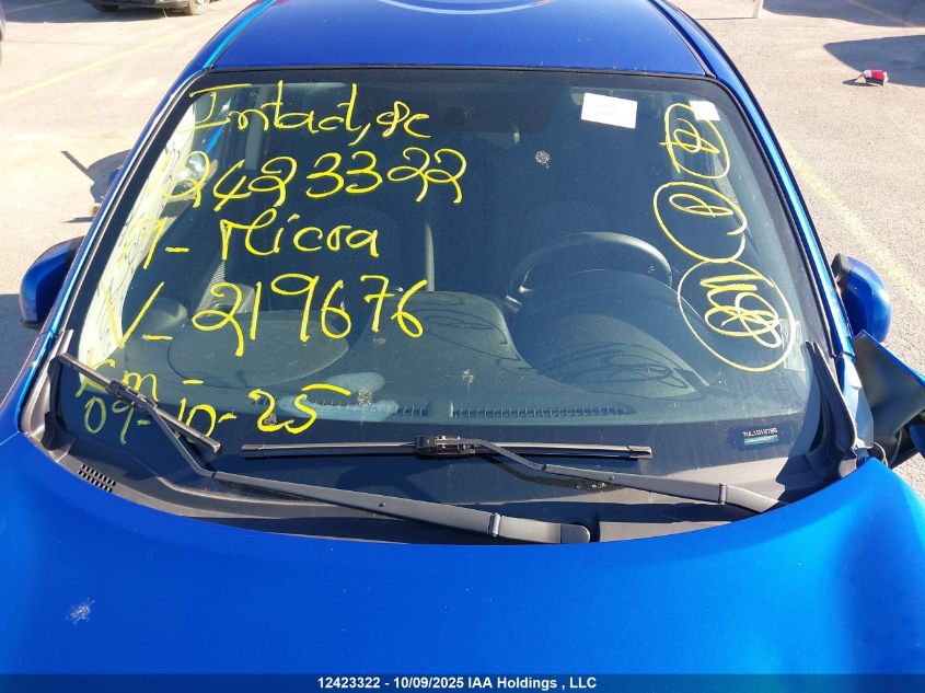 2019 Nissan Micra VIN: 3N1CK3CP7KL219676 Lot: 12423322