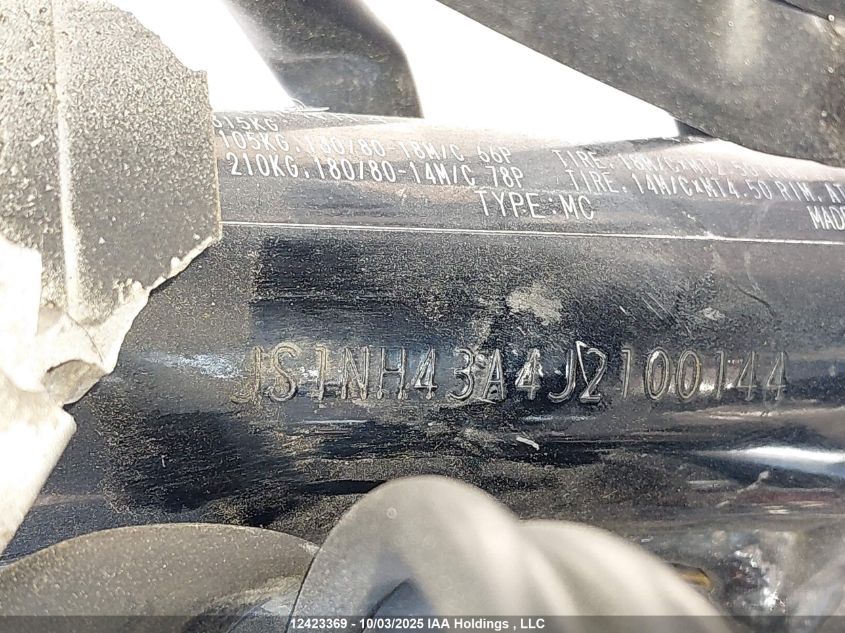 2018 Suzuki Rv200 VIN: JS1NH43A4J2100144 Lot: 12423369