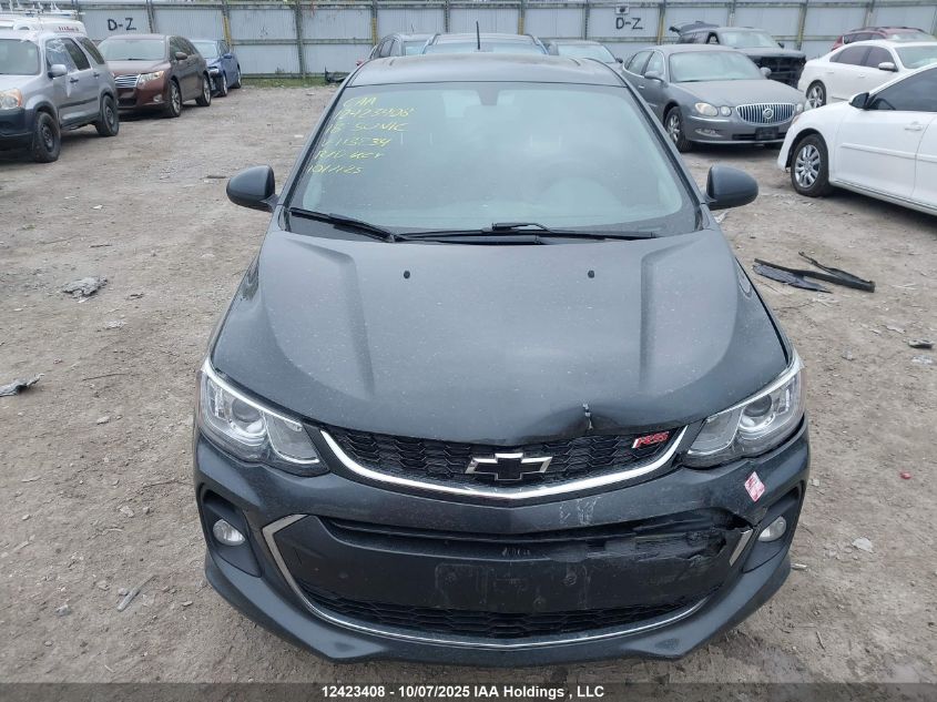 2018 Chevrolet Sonic Lt VIN: 1G1JD6SB2J4113834 Lot: 12423408