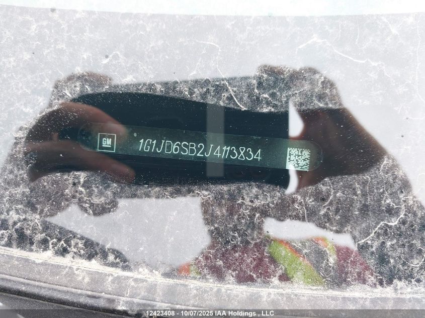 2018 Chevrolet Sonic Lt VIN: 1G1JD6SB2J4113834 Lot: 12423408