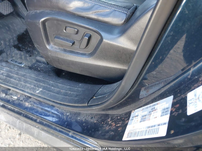 2019 Mazda Cx-9 Touring VIN: JM3TCBCY6K0300007 Lot: 12423433