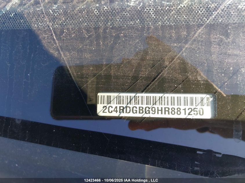 2017 Dodge Grand Caravan Se VIN: 2C4RDGBG9HR881250 Lot: 12423466
