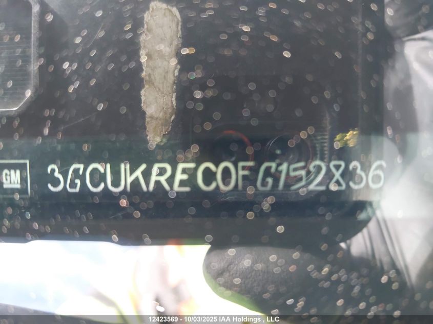 2015 Chevrolet Silverado 1500 1Lt/2Lt VIN: 3GCUKREC0FG152836 Lot: 12423569