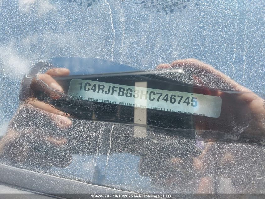 2017 Jeep Grand Cherokee Limited VIN: 1C4RJFBG3HC746745 Lot: 12423570