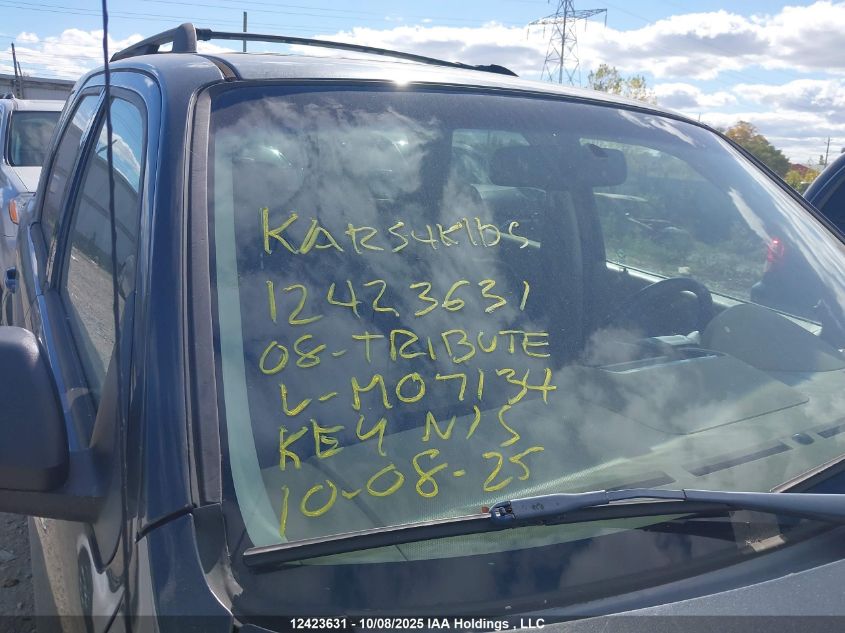 2008 Mazda Tribute S VIN: 4F2CZ96168KM07134 Lot: 12423631