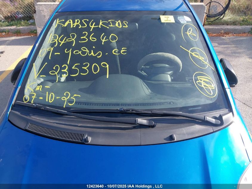 2009 Toyota Yaris Ce/Rs VIN: JTDJT923995235309 Lot: 12423640