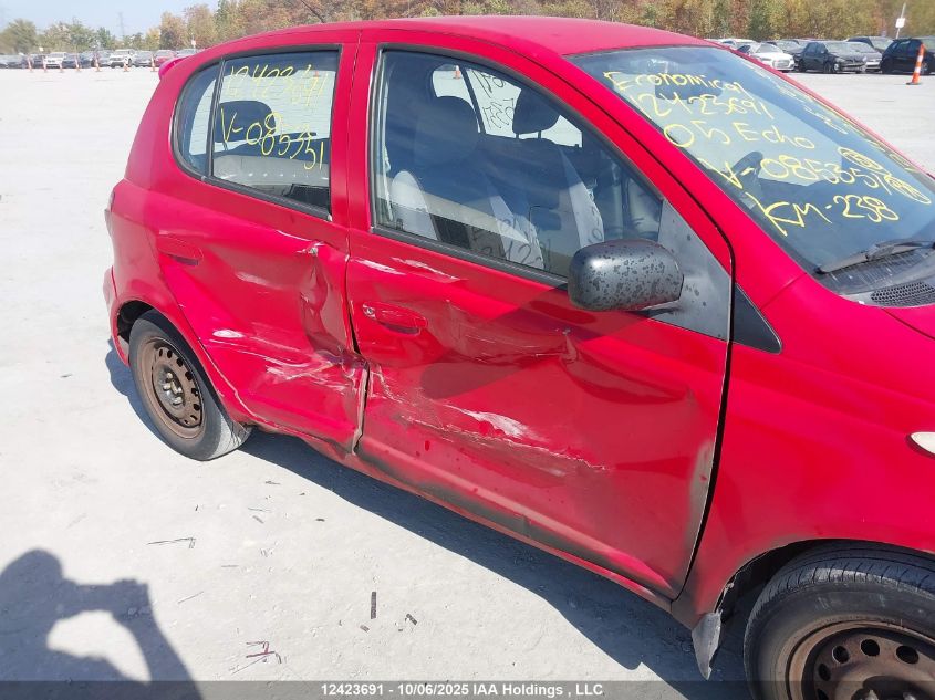 2005 Toyota Echo VIN: JTDKT123650085351 Lot: 12423691
