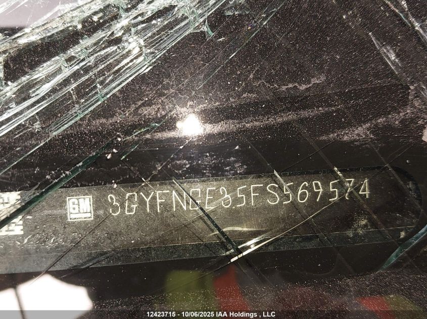 2015 Cadillac Srx Premium VIN: 3GYFNGE35FS569574 Lot: 12423715