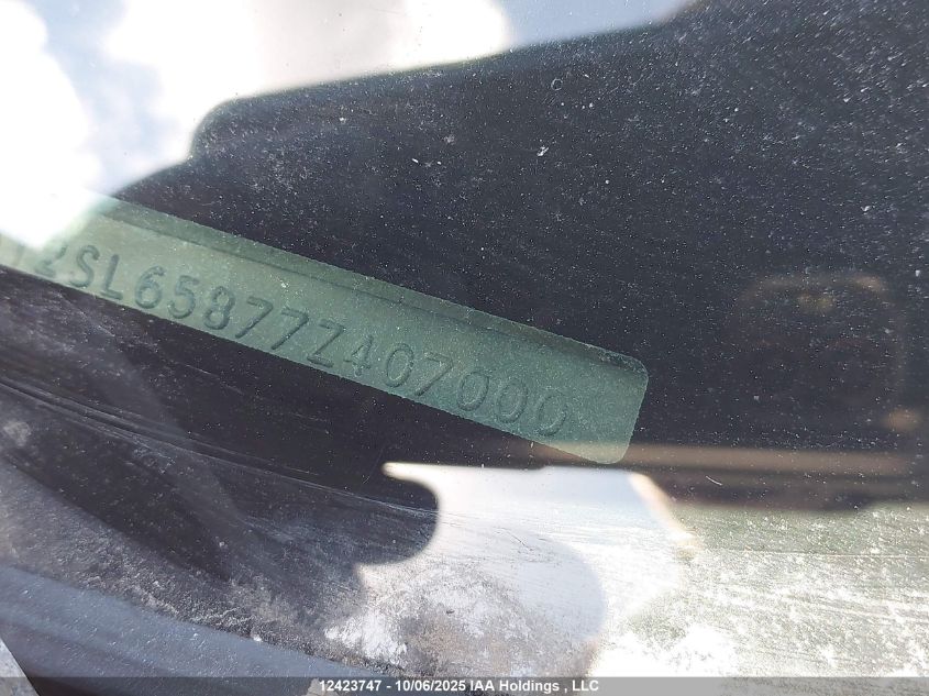 2007 Pontiac Vibe VIN: 5Y2SL65877Z407000 Lot: 12423747