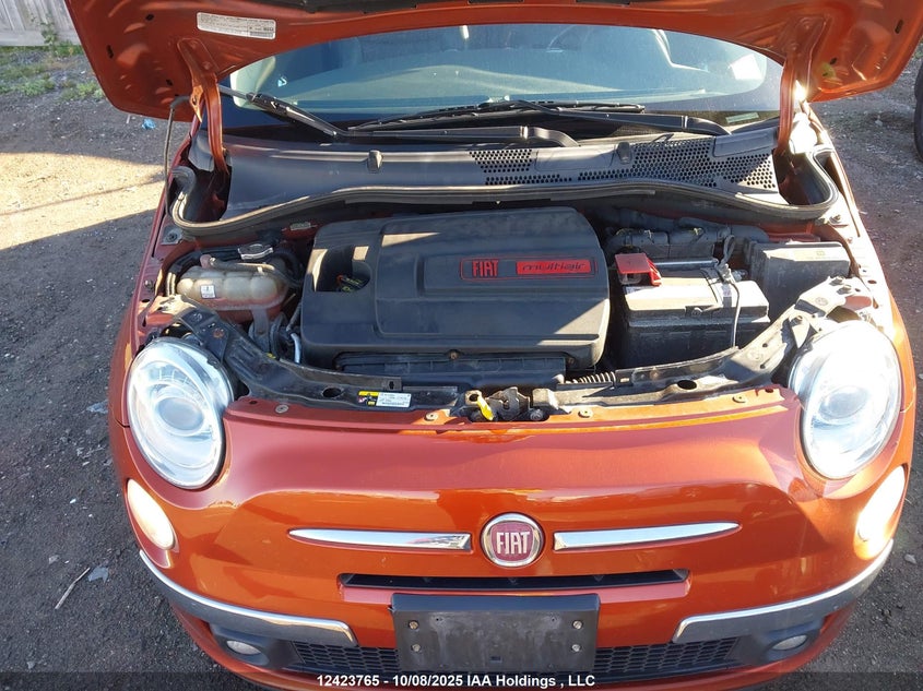 2013 Fiat 500 Lounge VIN: 3C3CFFCR3DT534356 Lot: 12423765