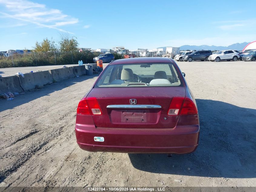 2002 Honda Civic Lx VIN: 2HGES16852H944637 Lot: 12423784