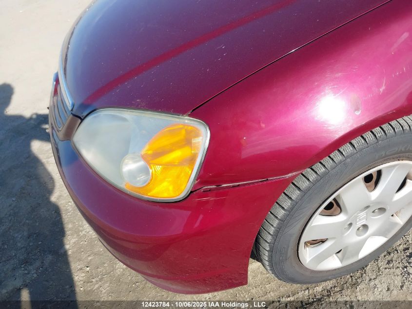 2002 Honda Civic Lx VIN: 2HGES16852H944637 Lot: 12423784