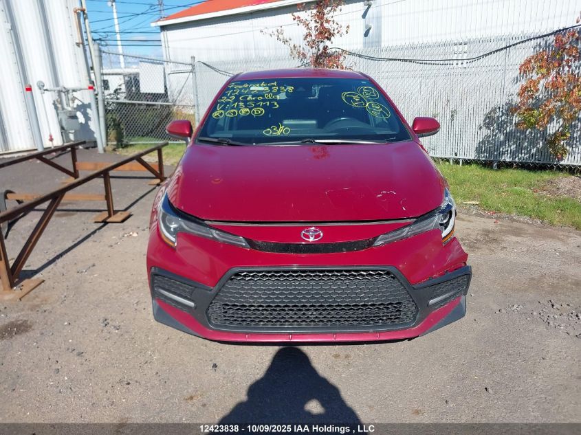 2022 Toyota Corolla Se VIN: 5YFB4MBE3NP135113 Lot: 12423838
