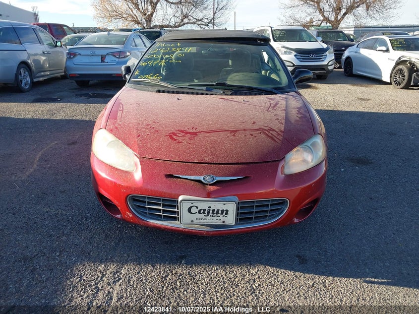 2001 Chrysler Sebring Lx VIN: 1C3EL45U21N664776 Lot: 12423841