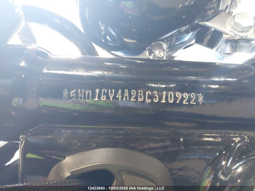 2011 Harley-Davidson Fxdf VIN: 5HD1GY4A2BC310922 Lot: 12423843