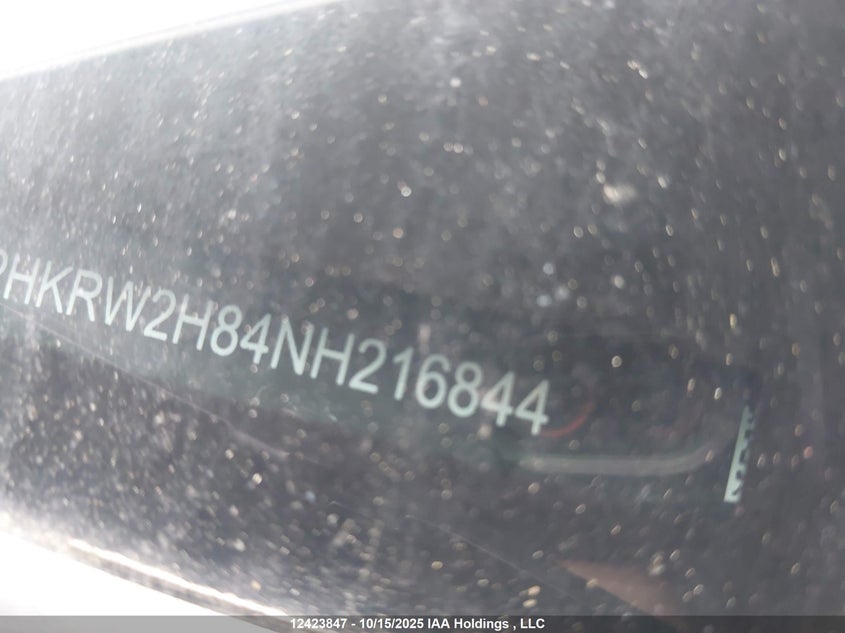 2022 Honda Cr-V Exl VIN: 2HKRW2H84NH216844 Lot: 12423847