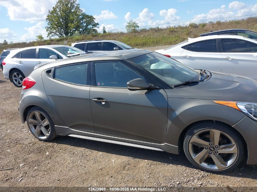 2013 Hyundai Veloster Turbo VIN: KMHTC6AE3DU158425 Lot: 12423969