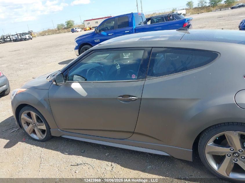 2013 Hyundai Veloster Turbo VIN: KMHTC6AE3DU158425 Lot: 12423969