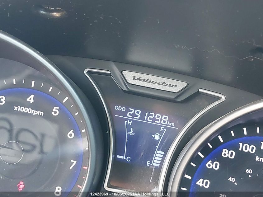 2013 Hyundai Veloster Turbo VIN: KMHTC6AE3DU158425 Lot: 12423969