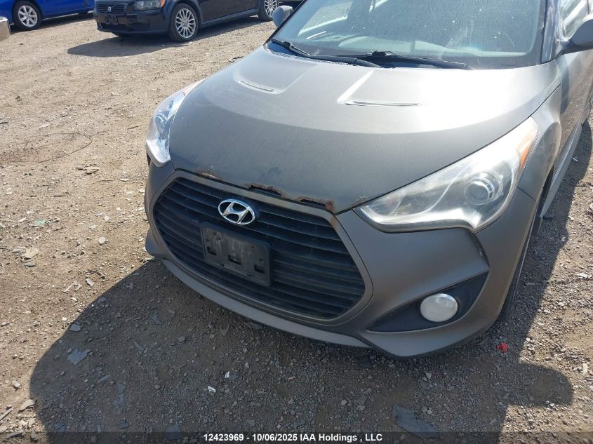 2013 Hyundai Veloster Turbo VIN: KMHTC6AE3DU158425 Lot: 12423969