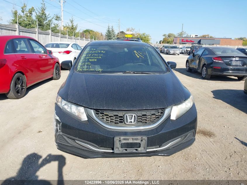 2014 Honda Civic VIN: 2HGFB2F48EH004022 Lot: 12423996