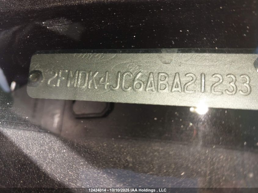 2010 Ford Edge Sel VIN: 2FMDK4JC6ABA21233 Lot: 12424014