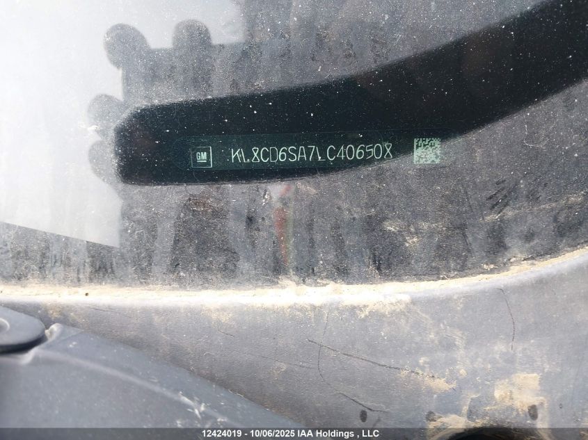 2020 Chevrolet Spark 1Lt VIN: KL8CD6SA7LC406508 Lot: 12424019