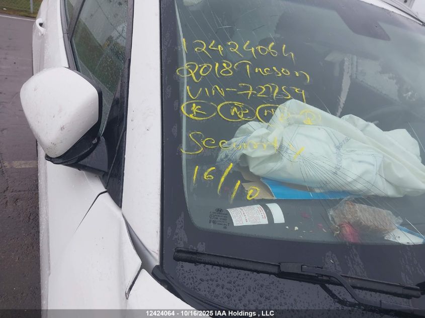 2018 Hyundai Tucson Premium 2.0L VIN: KM8J33A46JU727759 Lot: 12424064