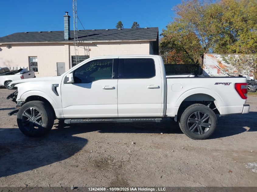2023 Ford F-150 Lariat VIN: 1FTFW1E87PFC45883 Lot: 12424069