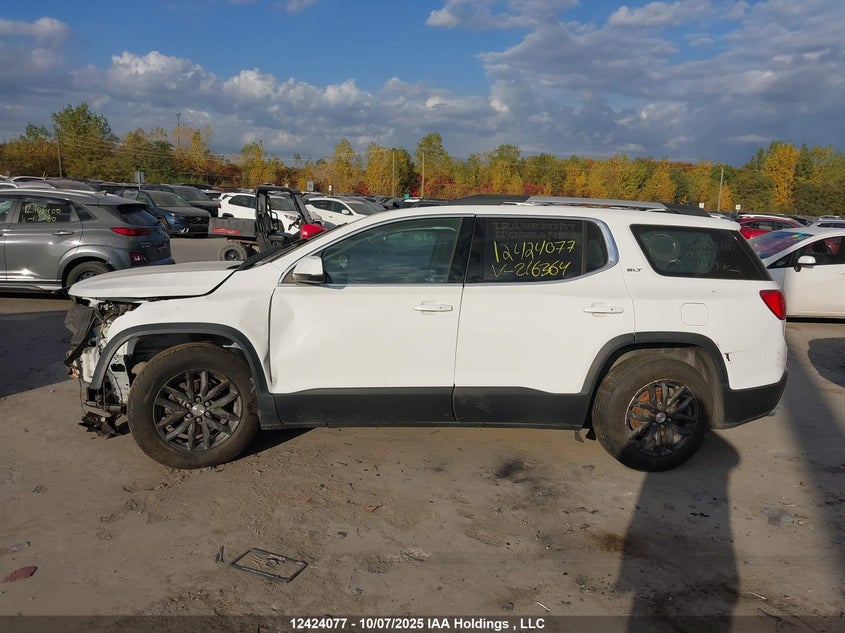 2019 GMC Acadia Slt-1 VIN: 1GKKNULS7KZ216364 Lot: 12424077