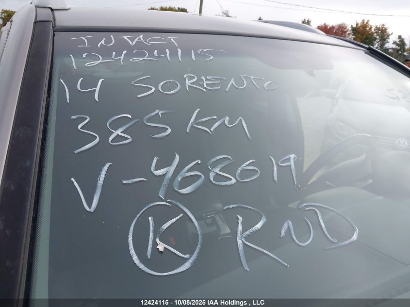 2014 Kia Sorento Lx V6 VIN: 5XYKT4A79EG468619 Lot: 12424115