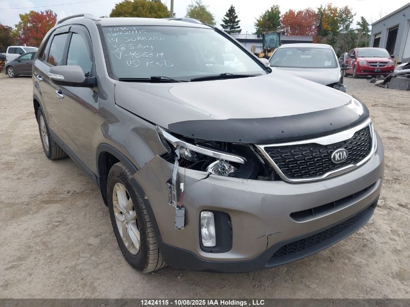 2014 Kia Sorento Lx V6 VIN: 5XYKT4A79EG468619 Lot: 12424115