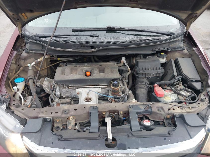 2012 Honda Civic Lx VIN: 2HGFB2F40CH048206 Lot: 12424137