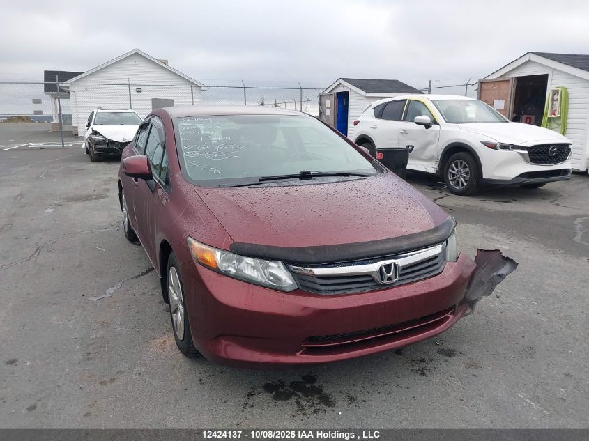 2012 Honda Civic Lx VIN: 2HGFB2F40CH048206 Lot: 12424137