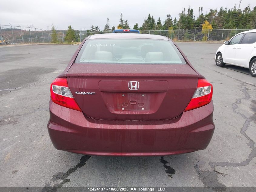 2012 Honda Civic Lx VIN: 2HGFB2F40CH048206 Lot: 12424137