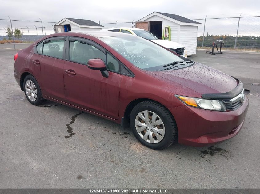 2012 Honda Civic Lx VIN: 2HGFB2F40CH048206 Lot: 12424137