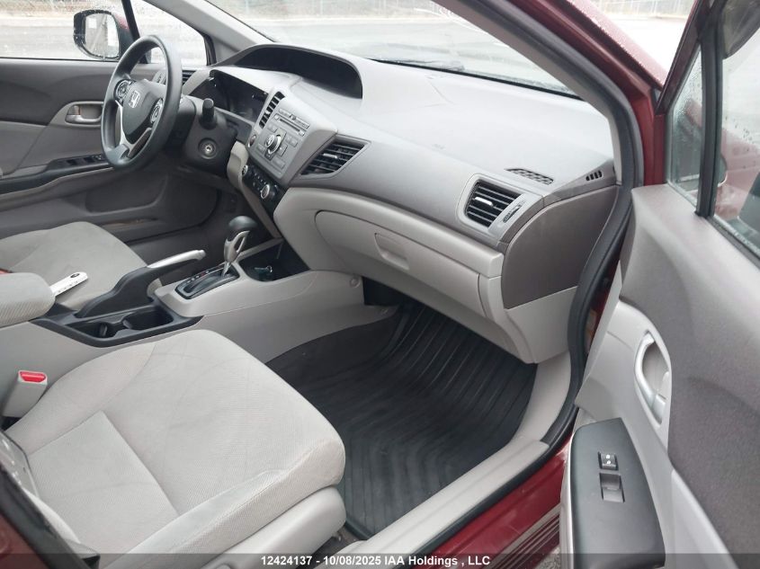 2012 Honda Civic Lx VIN: 2HGFB2F40CH048206 Lot: 12424137