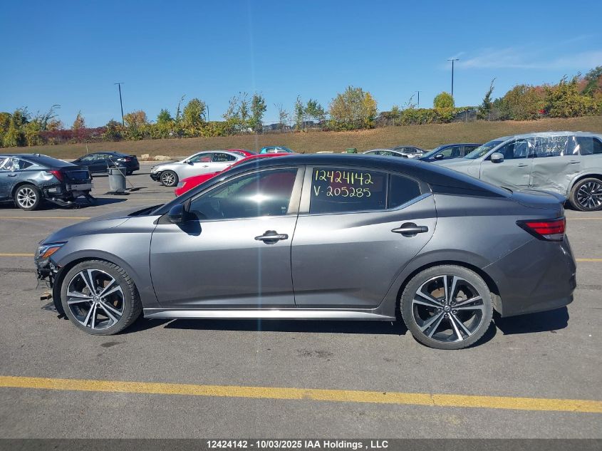 2020 Nissan Sentra Sr VIN: 3N1AB8DV2LY205285 Lot: 12424142