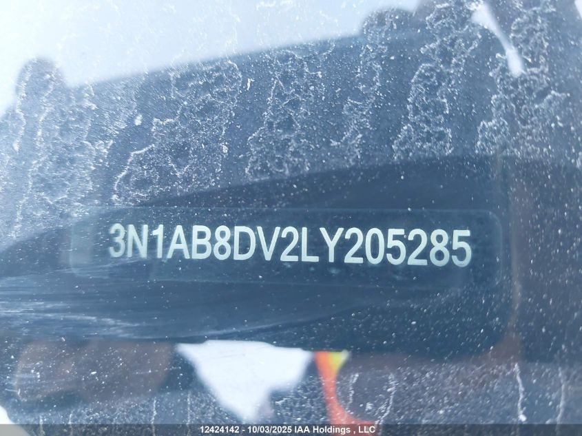 2020 Nissan Sentra Sr VIN: 3N1AB8DV2LY205285 Lot: 12424142