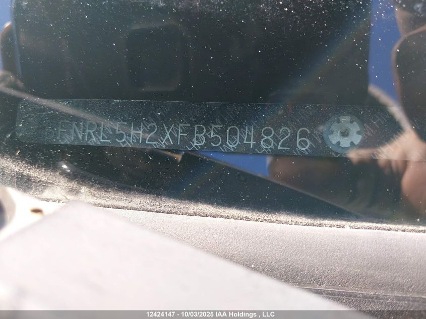 2015 Honda Odyssey Lx VIN: 5FNRL5H2XFB504826 Lot: 12424147