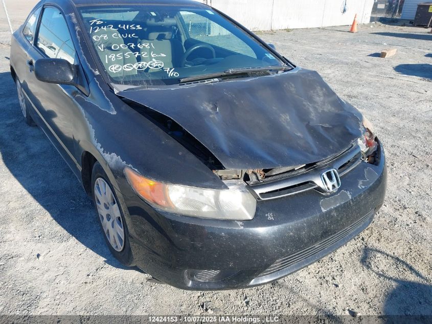 2008 Honda Civic Dx/Dx-A VIN: 2HGFG12228H007681 Lot: 12424153