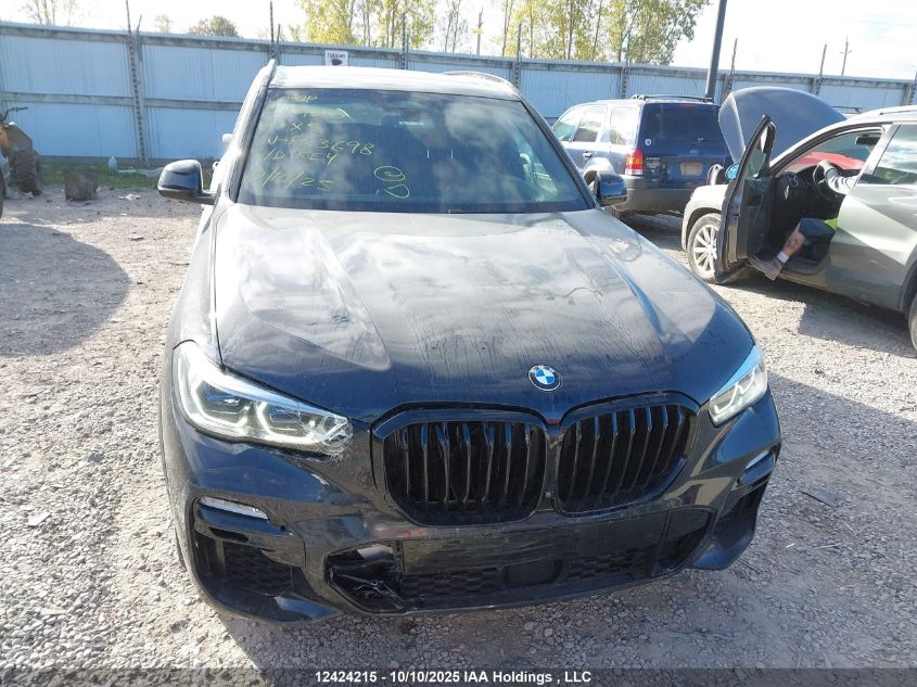 2021 BMW X5 xDrive40I VIN: 5UXCR6C02M9F63698 Lot: 12424215