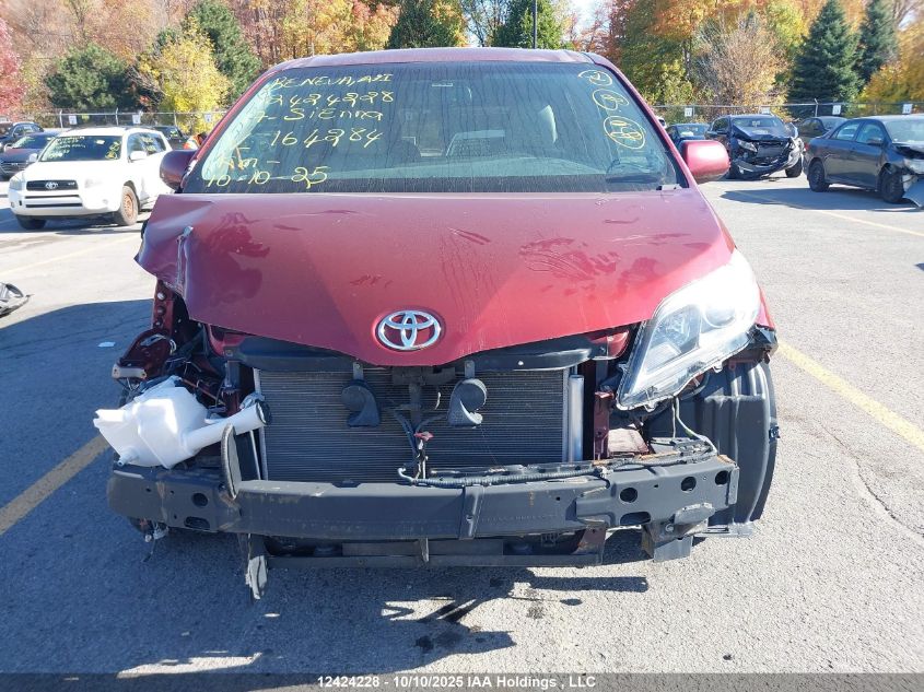 2017 Toyota Sienna Xle 7 Passenger VIN: 5TDDZ3DC5HS164284 Lot: 12424228