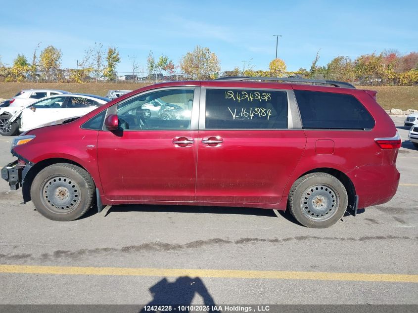 2017 Toyota Sienna Xle 7 Passenger VIN: 5TDDZ3DC5HS164284 Lot: 12424228